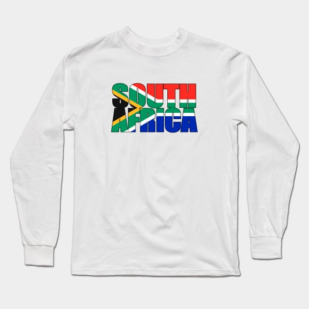 South Africa Long Sleeve T-Shirt by SeattleDesignCompany